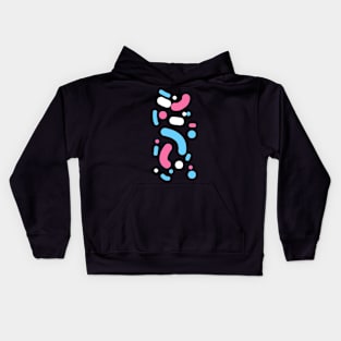 Line Art #8 Trans Flag Kids Hoodie